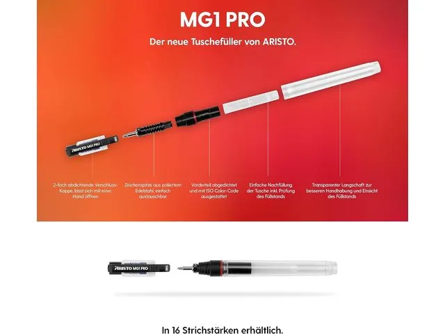 Tekenpen Aristo MG1 1,20mm lijndikte