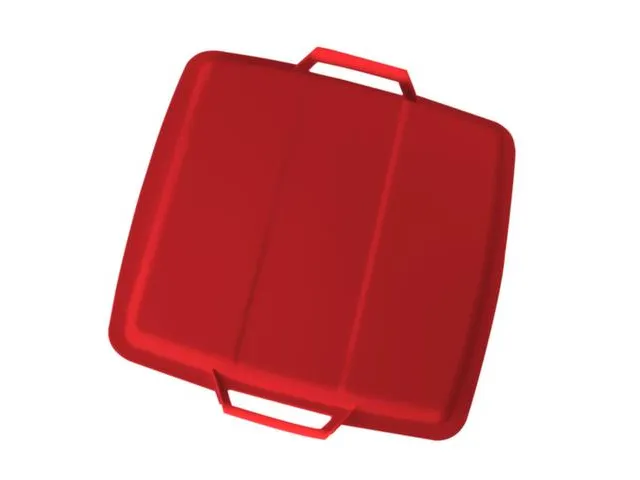 Deksel Voor Multifunktionele Bak Pp Voor 90 Liter Bak Rood