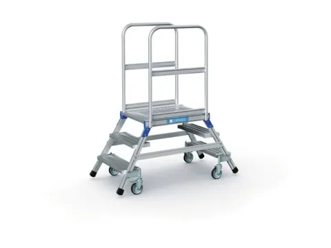 Bordestrap Aluminium Bordes 720x 600x 800mm 2x3treden Aluminium