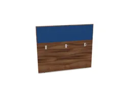 baliepaneel bureau aanbouw achter NP-tiepolo nut BN6016-blauw 1400mm