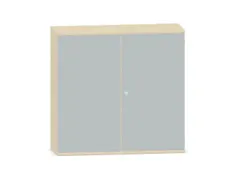 Kantoorkast 1150x1200x430mm Decor Romp Esdoorn Decor Front Lichtgrijs