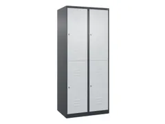 dubbeldekse locker,HxBxD 1850x800x500mm,2x2vak.,vak B 400mm