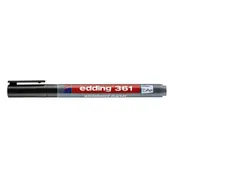 Viltstift edding 361 whiteboard rond 1mm zwart