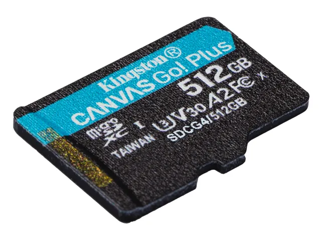 Carte microSDXC Canvas Go Plus Gen4 200 Mo/s A2 U3 V30 512 Go + adapta