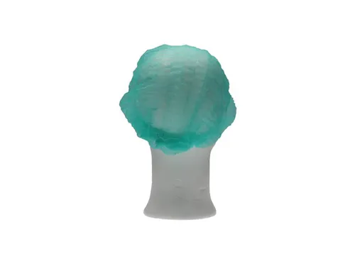 Pp Haarnet Non Woven Baret Groen 53Cm 'clip Cap' maat L 1000 Stuks