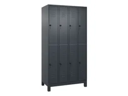 dubbeldekse locker,HxBxD 1950x1000x500mm,4x2vak.,vak B 250mm