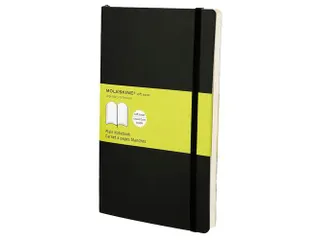 Notitieboek Moleskine large 130x210mm blanco soft cover zwart - 4