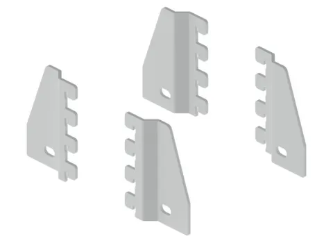 legbordhouder,v. werktafel,ESD,staal,lichtgrijs