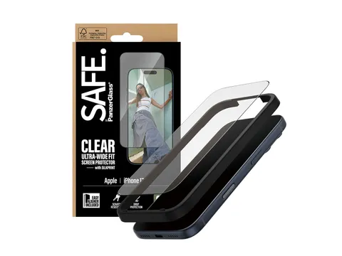 PanzerGlass SAFE. by Screen Protector w. Black Frame iPhone 17 Pro