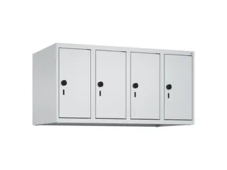 opzetkast,v. locker,4vak.,vak B 250mm,HxBxD 500x1000x500mm,vleugeldeur - 1