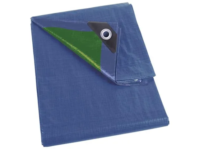 Bâche de protection standard bleu-vert 5x8m