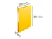 CARTOBOX glanskarton rug 25mm geel