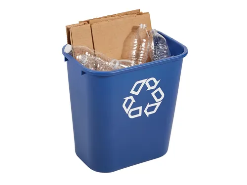 Papierbak Rubbermaid recycling medium 26 Liter blauw