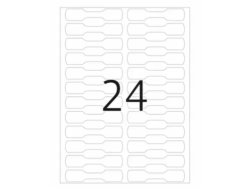 HERMA 2510 Ringetiketten 49x10mm Wit 576 stuks