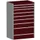 Ladekast 1600x1050x650mm 9laden 75kg Kleur Ral3004