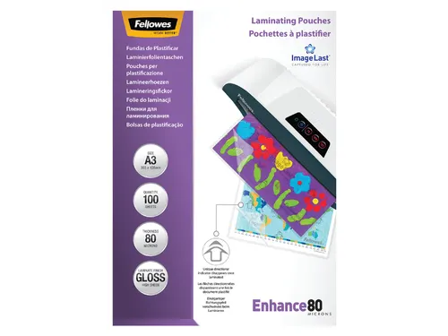 Lamineerhoes Fellowes A3 80 micron Glanzend