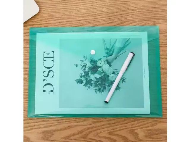 Enveloptas Met Velcro Sluiting A4 Groen Pak 10 Stuks