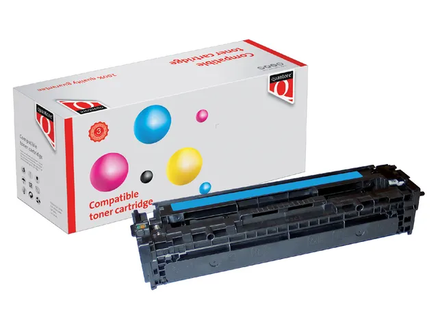 Tonercartridge Quantore alternatief tbv HP CB541A 125A blauw