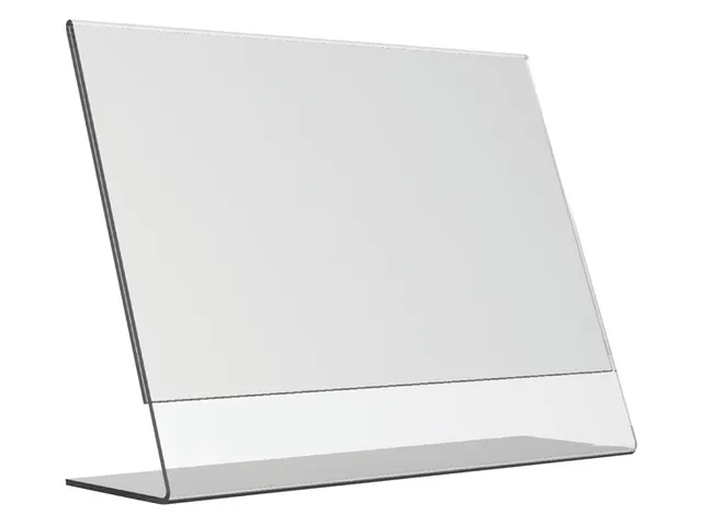 Folderhouder Kaarthouder Europel L-standaard A4 liggend acryl