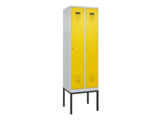 locker,HxBxD 2120x600x500mm,2vak,vak B 300mm,cil.-slot,voetonderstel - 2