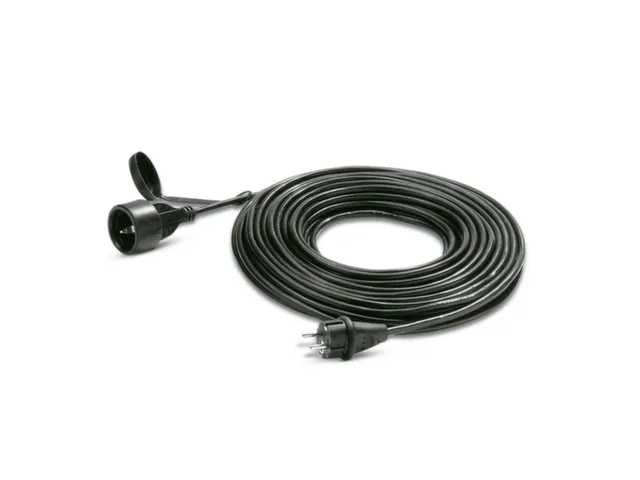 Verlengkabel,v. stof-/waterzuiger,kabel 20m,stekker geaarde stekker