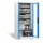 acculaadkast,HxBxD 1950x930x500mm,15stekkerdozen 230 V,ventilator