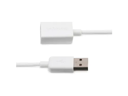 1m USB 2.0-verlengkabel wit A naar A M/F