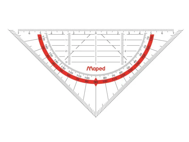 Geodriehoek Maped 028600 16cm Flexibel Transparant