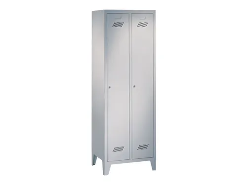 locker,HxBxD 1850x600x500mm,2vak,vak B 300mm,RAL7035,front RAL7035