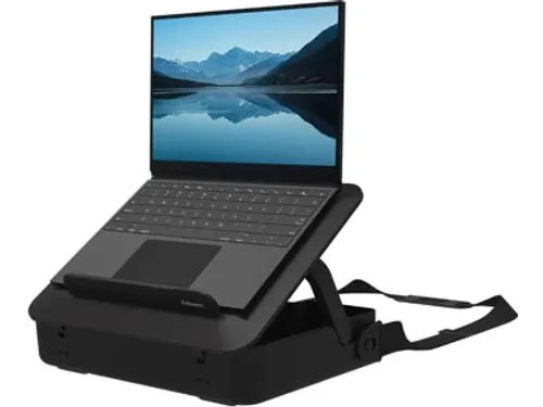 Breyta laptoptas, met laptopstandaard, zwart
