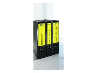 Rugetiket Avery Zweckform breed 192x61mm Geel L4769 80 stuks - 4