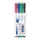 Viltstift Staedtler 301 whiteboard pen rond 1mm 4 stuks assorti