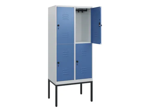 dubbeldekse locker,HxBxD 1950x800x500mm,2x2vak.,vak B 400mm