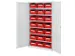 Armoires grande espace HxlxP 1950x1130x590mm 21bacs à bec porte perfo