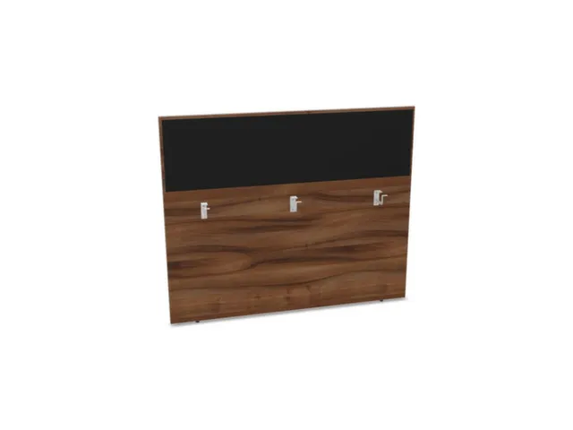 baliepaneel bureau aanbouw achter NP-tiepolo nut BN8033-zwart 1400mm