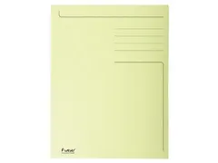 Dossiermap 3 Kleppen Folio Geel 50 stuks