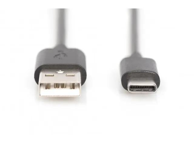 USB Type-C-aansluitkabel Type C naar A St/St 1m 3A, 480 MB 2.0 Zwart