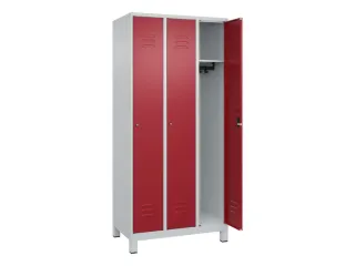 locker,HxBxD 1950x900x500mm,3vak,vak B 300mm,cil.-slot,voeten - 2
