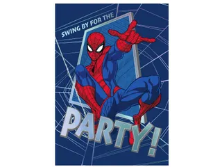 Wenskaart Hallmark uitnodiging Party Spiderman 6 stuks - 1