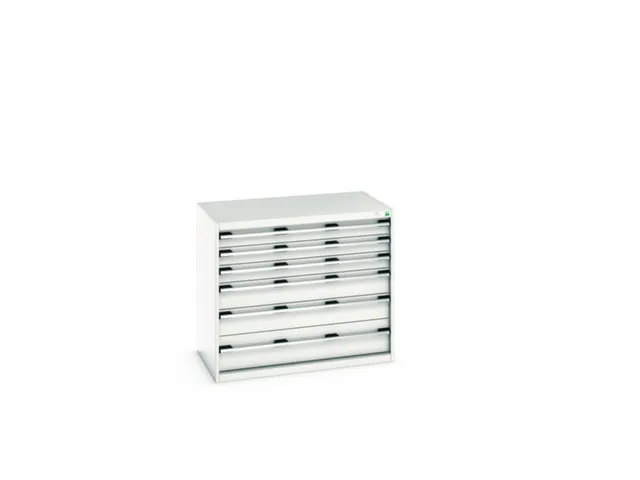 ladekast HxBxD 900x1050x650mm 6laden RAL7035 front RAL7035