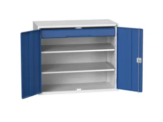 universele kast,HxBxD 1000x1300x550mm,2xStalen bodem,1lade(n) - 1