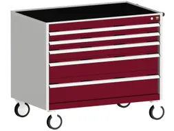ladekast HxBxD 880x1050x650mm 5laden romp RAL7035 front RAL3004