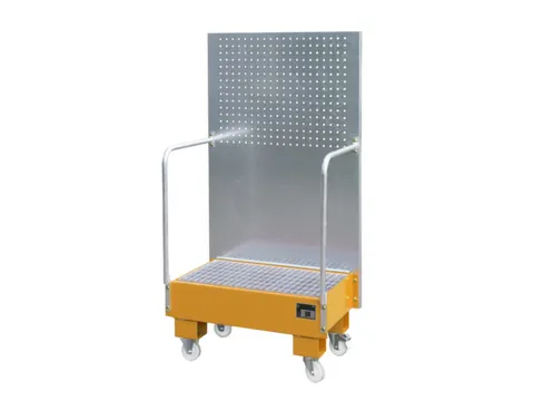 verrijdbare opvangbak,v. 2x60l vat,opvangvol. 60l,HxBxD 1685x890x570mm