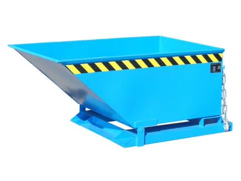 Kiepbak Staalplaat 610x840x1390mm Inh. 0.40m³ 300kg Blauw