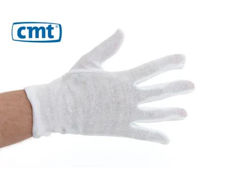 CMT Handschoenen Katoen 25cm Large Wit 50x12 paar