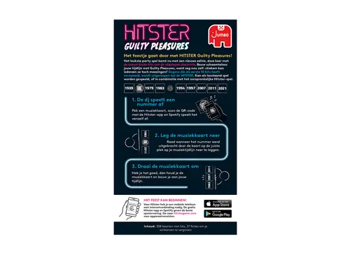 Jumbo Muziekspel Hitster Guilty Pleasure 16+