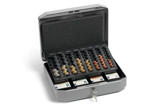 Geldkist Durable 178257 352x276x120mm Donkergrijs