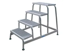 Montagetrap Aluminium H 0 8M 4Treden Incl. Platform Treden Rooster