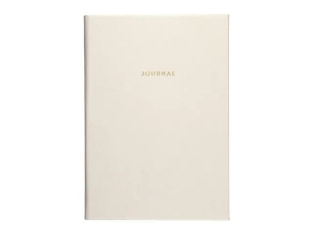 Notitieboek Èccolo White Saffiano lijn ca.15x20cm 80 gr. 256 pag.