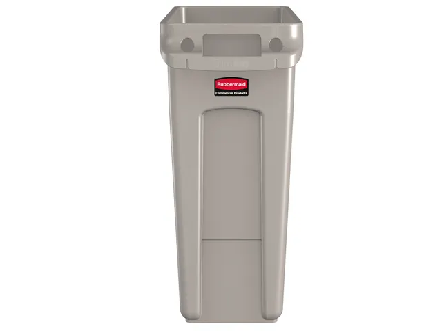 Slim Jim Afvalcontainer Met Luchtsleuven 60 Liter Beige